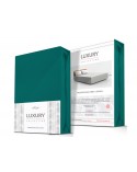 Prześcieradło wysokie elastan 160x200x25 z gumką zielone Darymex