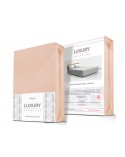 Prześcieradło wysokie elastan 90x200x25 z gumką różowe Darymex