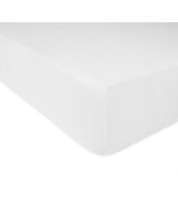 Prześcieradło bawełna frotte 80x160x5 z gumką białe Darymex