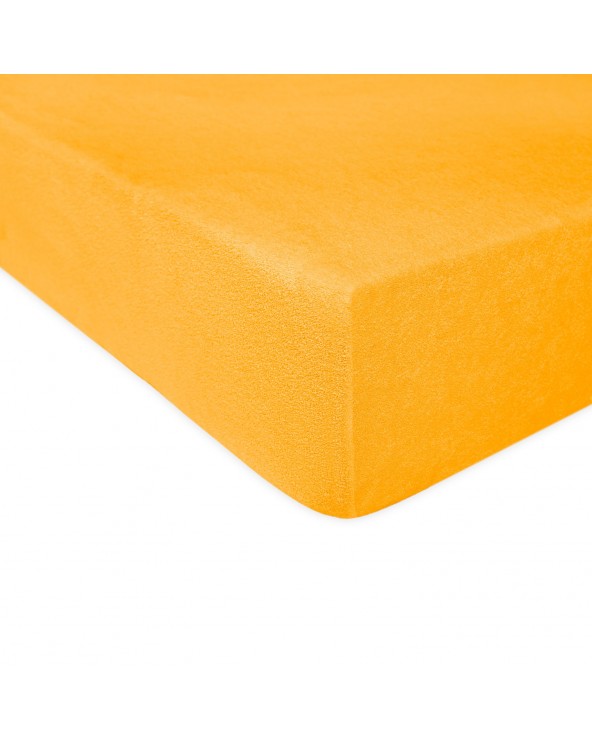 Prześcieradło bawełna frotte 80x160x5 z gumką żółtko Darymex Prześcieradło bawełna frotte 80x160x5 z gumką żółtko Darymex