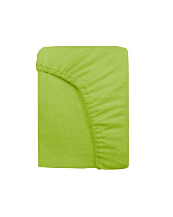 Prześcieradło bawełna frotte 80x160x5 z gumką zielone Darymex