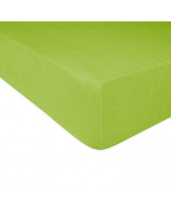 Prześcieradło bawełna frotte 80x160x5 z gumką zielone Darymex