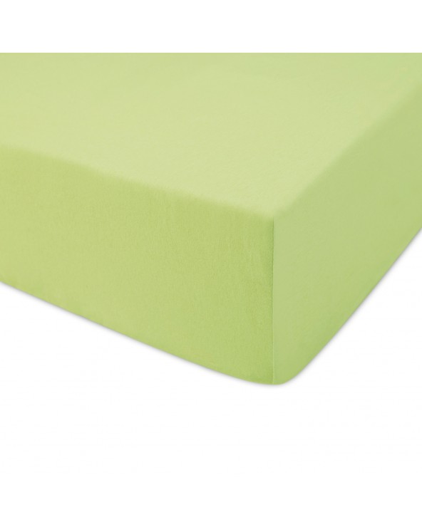 Prześcieradło bawełna jersey 80x160x5 z gumką limonkowe Darymex