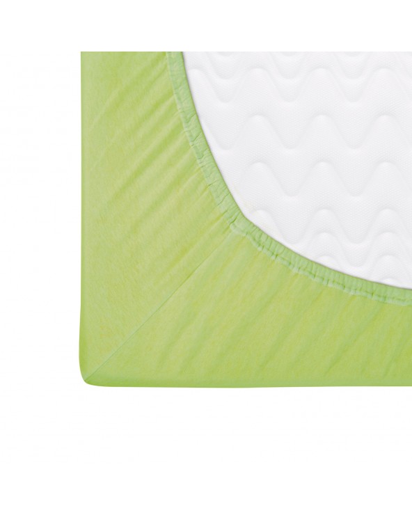 Prześcieradło bawełna jersey 80x160x5 z gumką limonkowe Darymex