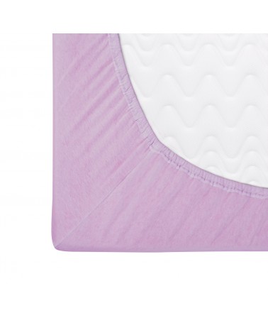 Prześcieradło bawełna jersey 80x160x5 z gumką wrzosowe Darymex