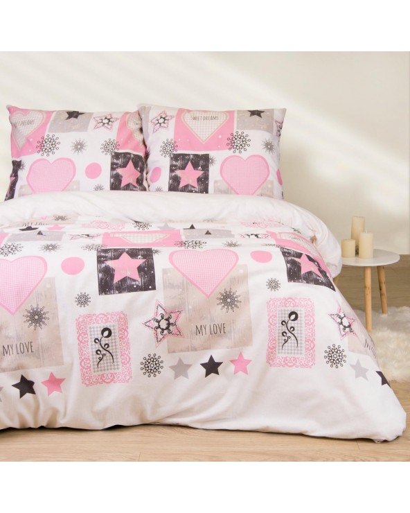 Pościel flanela bawełniana 200x220 + 2x70x80 31482/2 Darymex