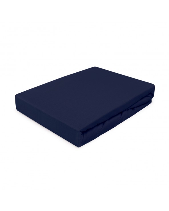 Prześcieradło jersey 60x120 z gumką ciemny granat Darymex