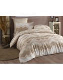 Pościel satyna bawełniana 200x220 + 2x70x80 Onzino Beige Exclusive Darymex