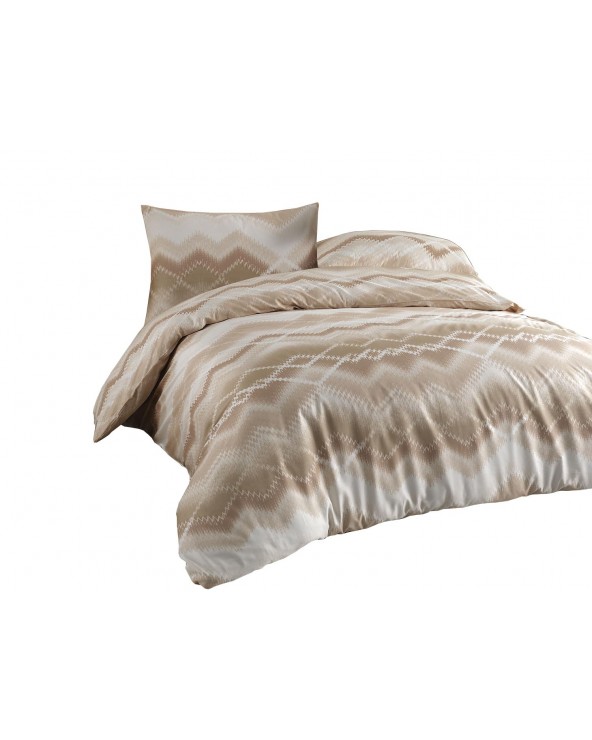 Pościel satyna bawełniana 200x220 + 2x70x80 Onzino Beige Exclusive Darymex